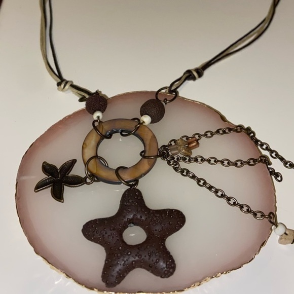 2 for 30$ vintage original Adjustable pendant with charms‎ pendant sea star Y2K - Picture 3 of 8